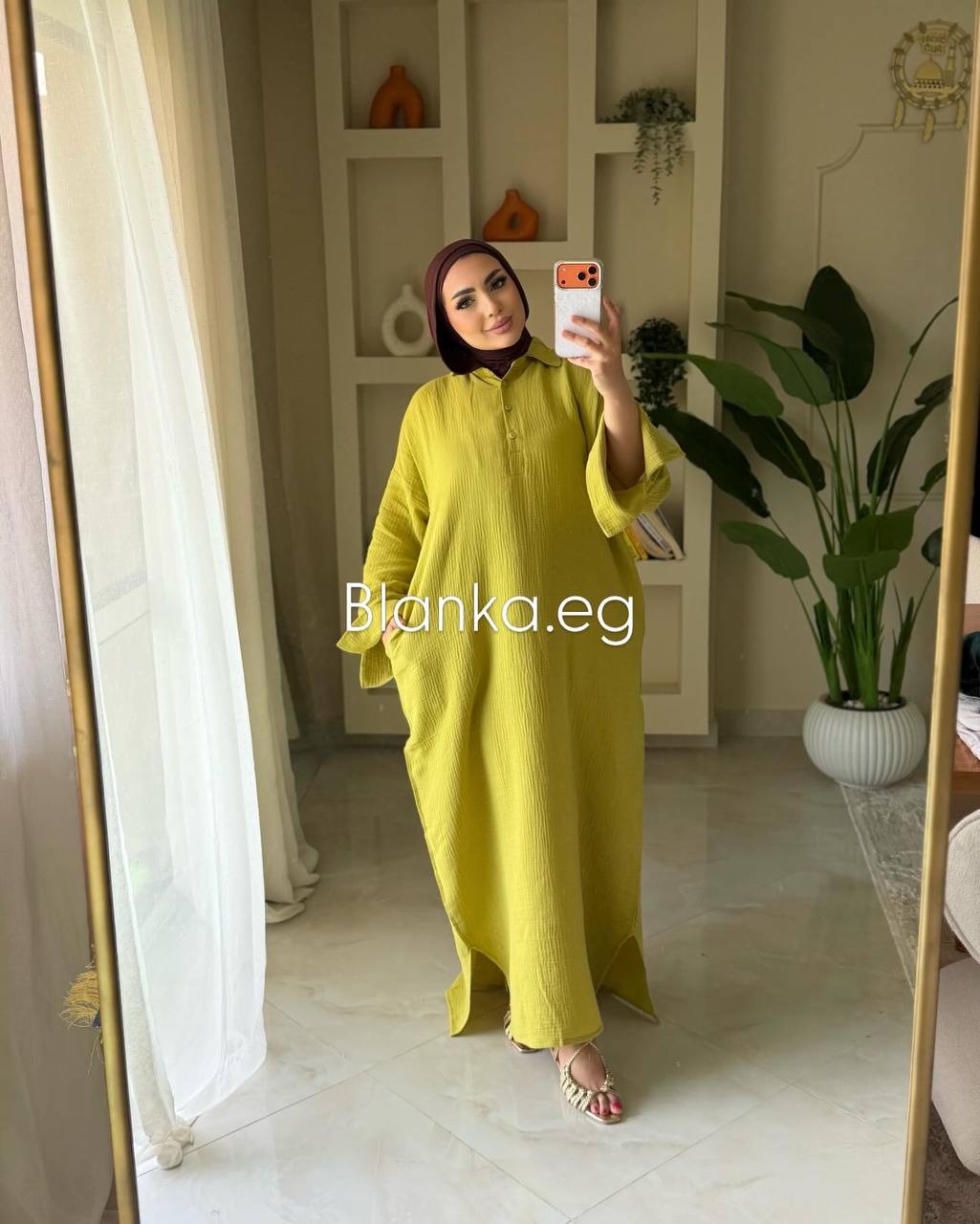 فستان دبل قطن كرينكل – راحة وأناقة يومية ✨