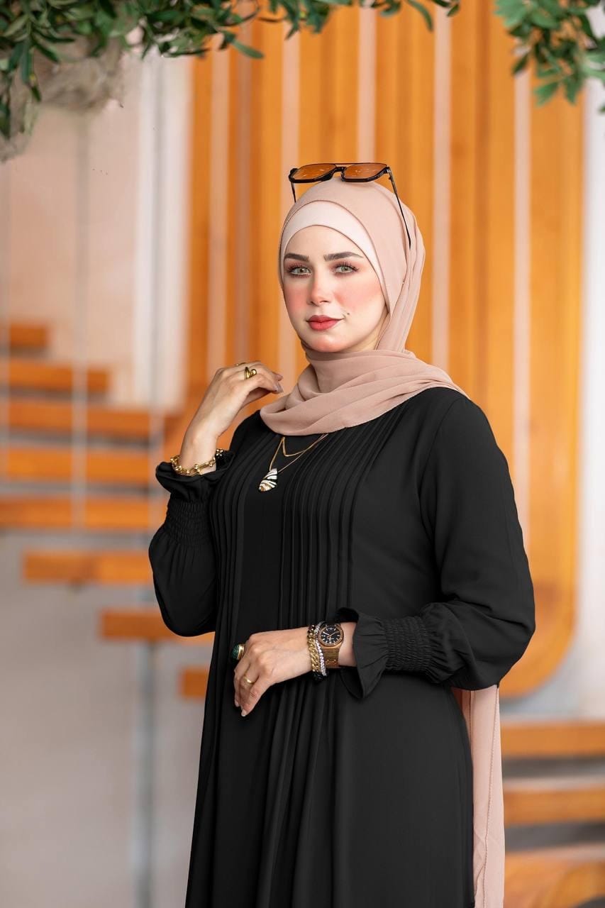 فستان كريب كاجوال