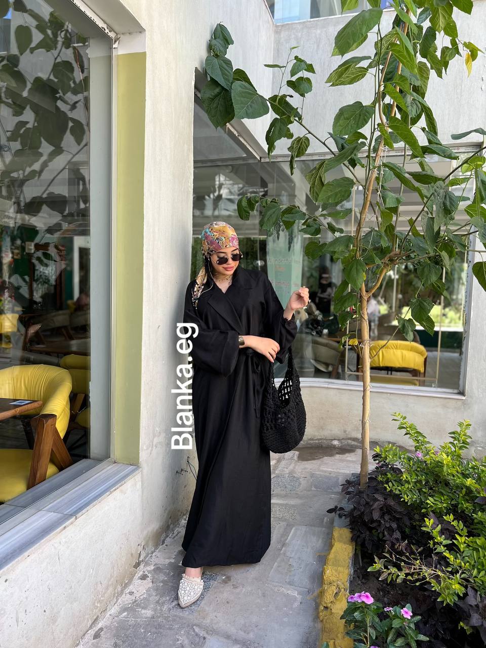 دريس كتان بحزام