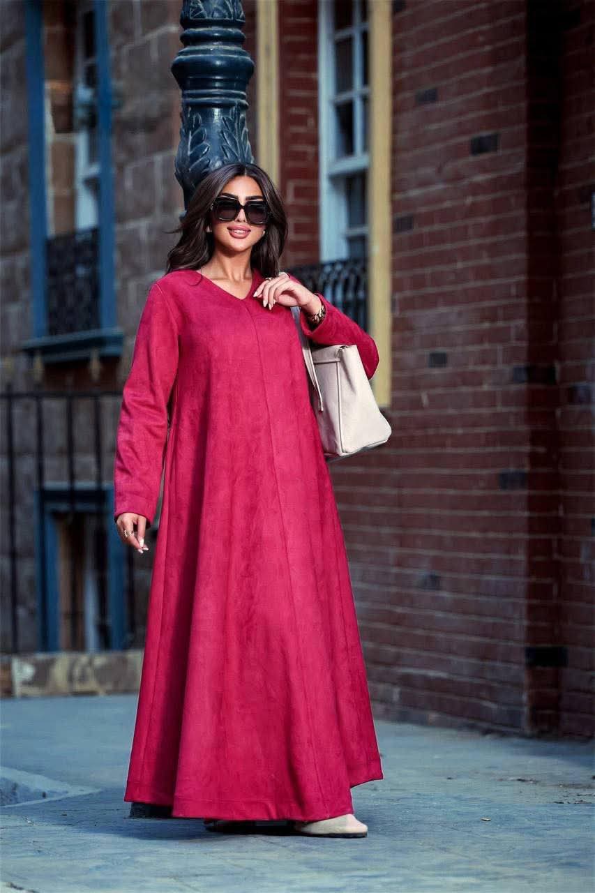 فستان شمواه سويدي ضبل كلوش