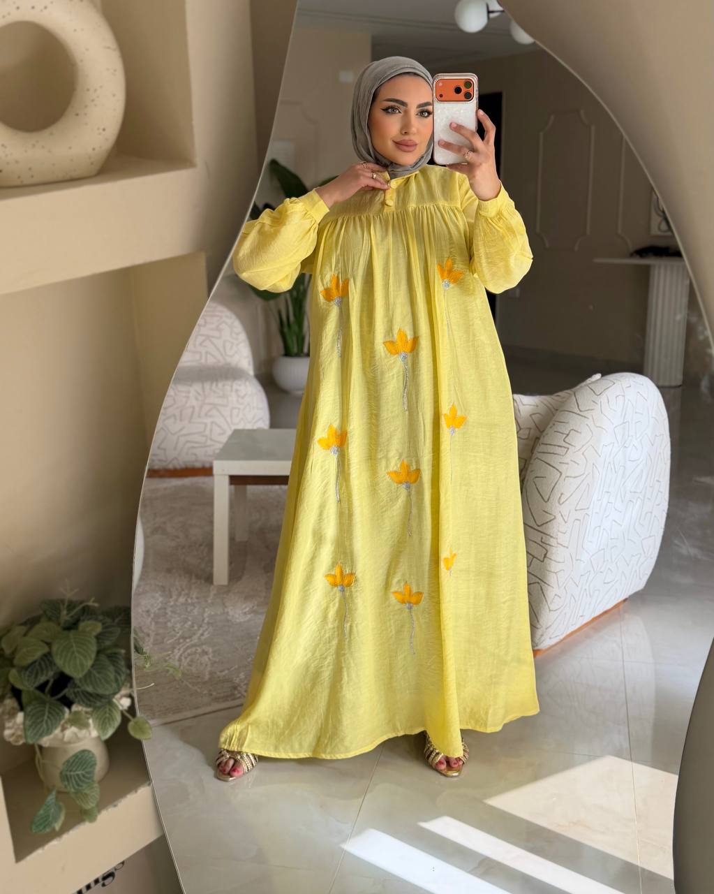 فستان كتان جلاكسي