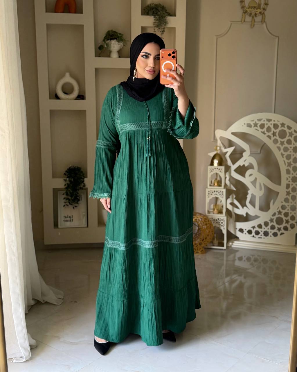 فستان فرسكا كتان بتصميم أنيق وعصري