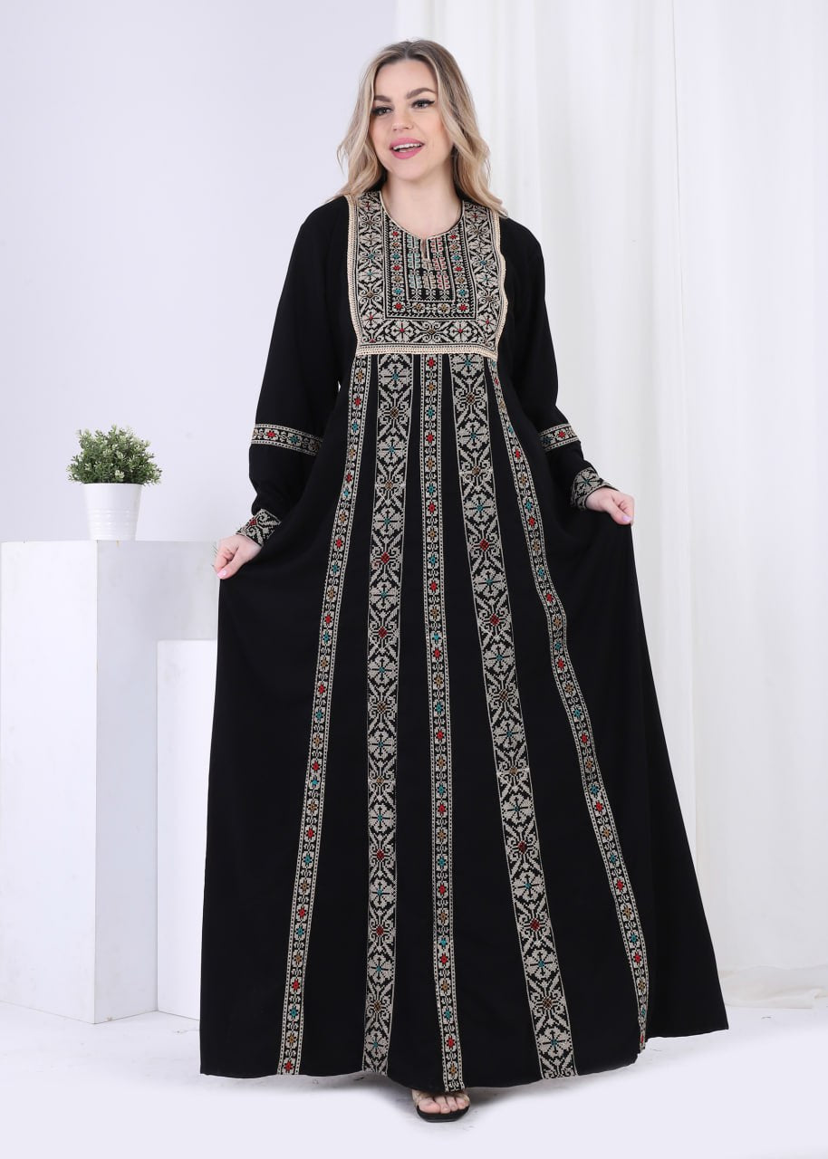 عباية كريب سعودي مطرزة ايتامين