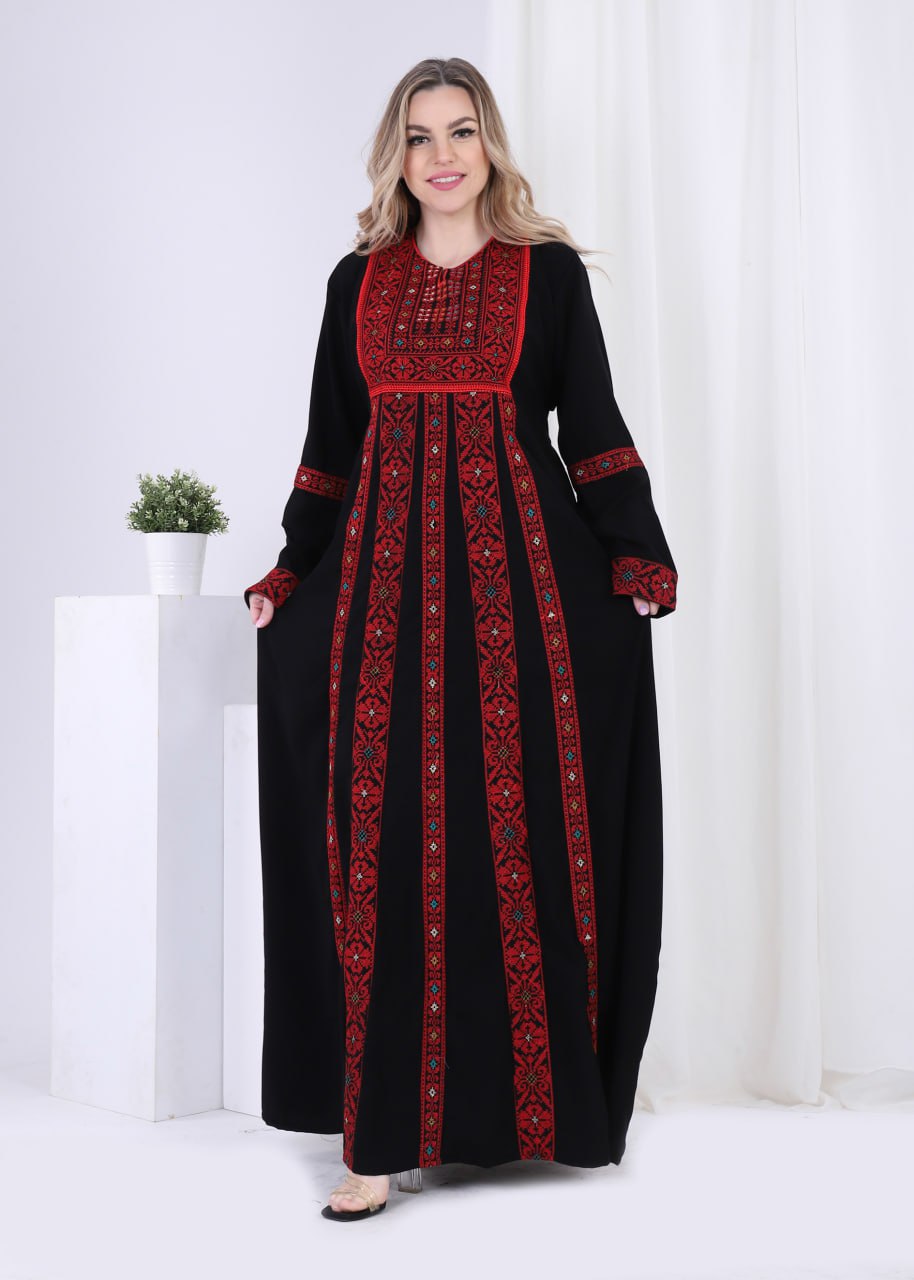 عباية كريب سعودي مطرزة ايتامين