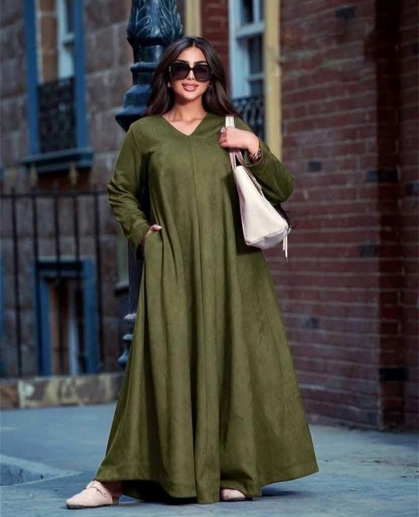 فستان شمواه سويدي ضبل كلوش