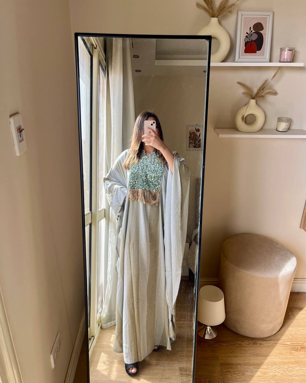 قطن تركي متطرز ترتر