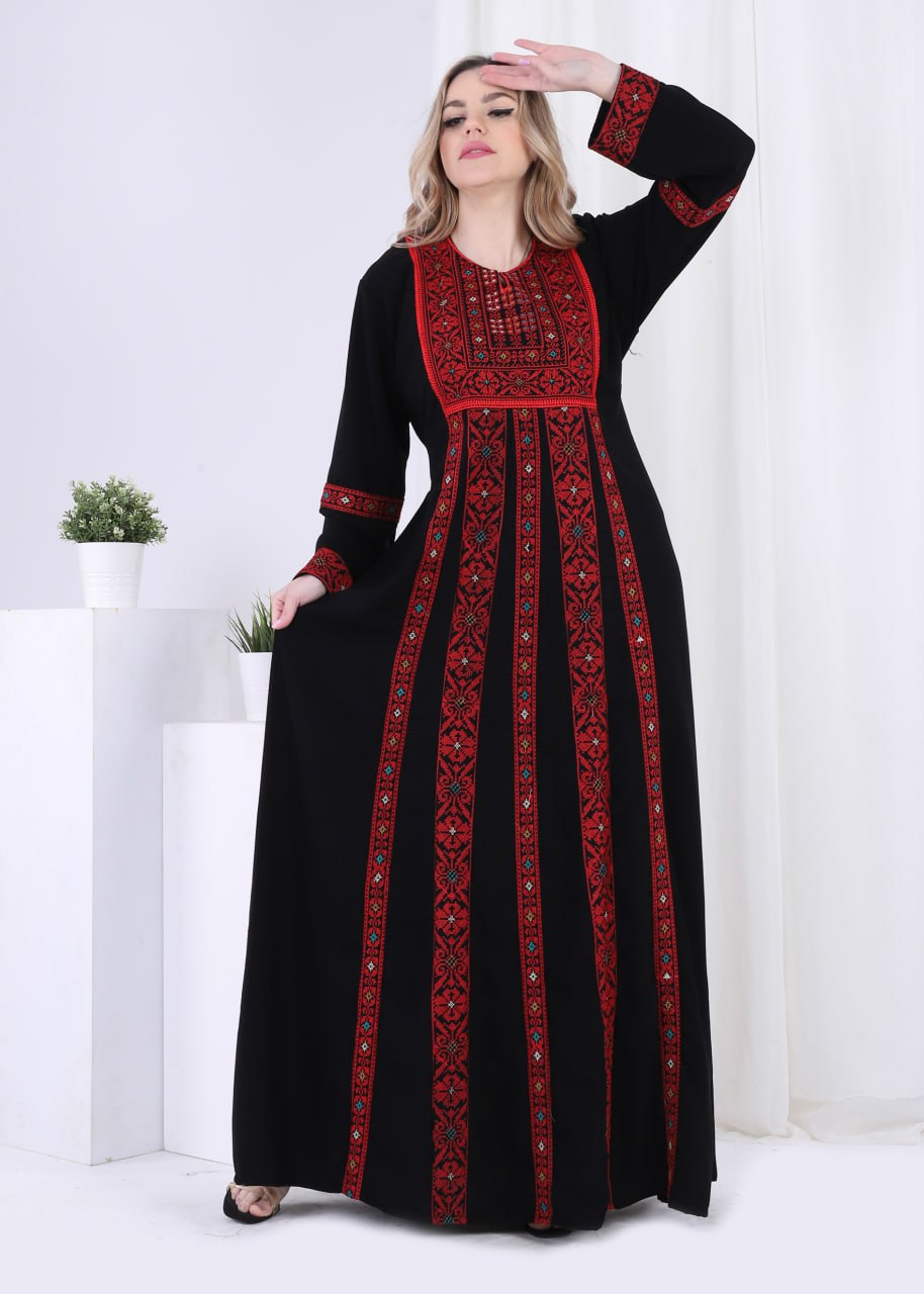 عباية كريب سعودي مطرزة ايتامين