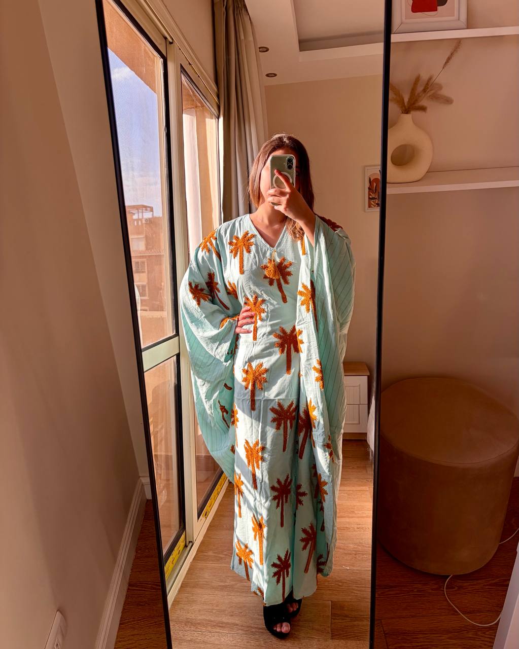 ملحفه كتان تركي بتطريز بارز