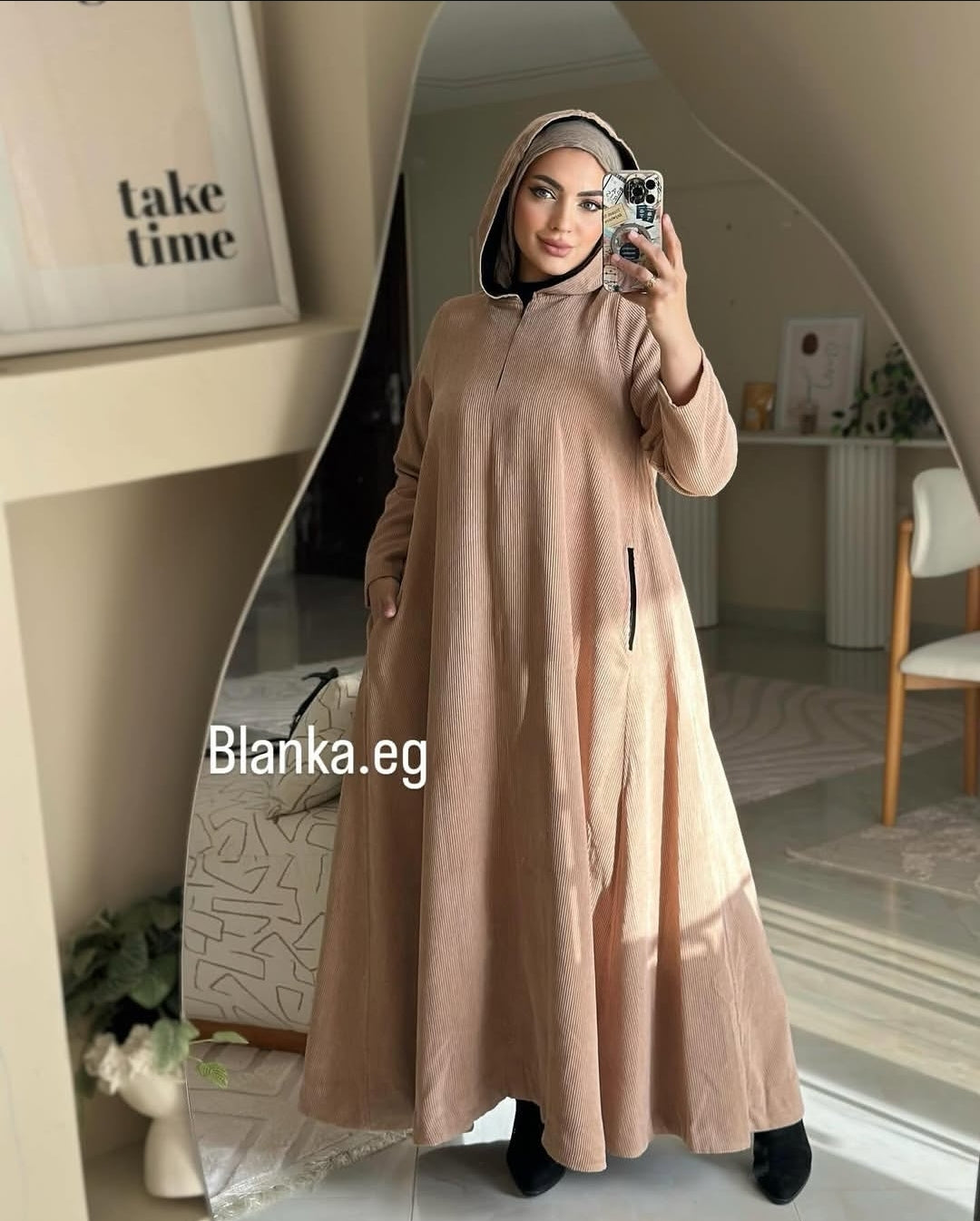 فستان ضبل كلوش سوسته سحريه وغطاء رأس