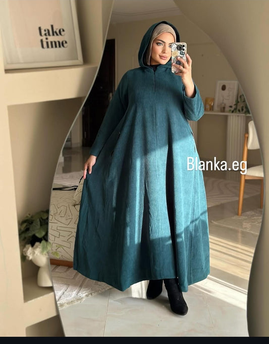 فستان ضبل كلوش سوسته سحريه وغطاء رأس