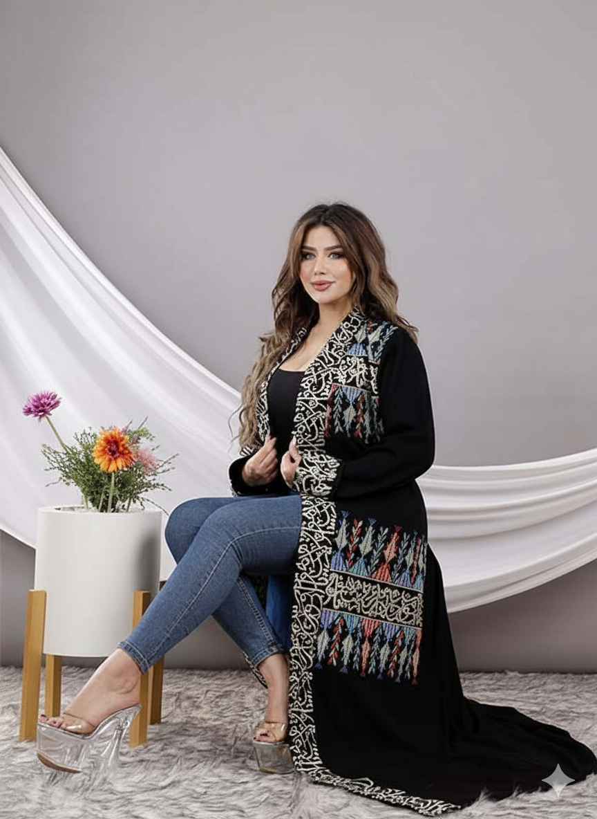 كرديجان كريب مطرز دهبي + ايتامين