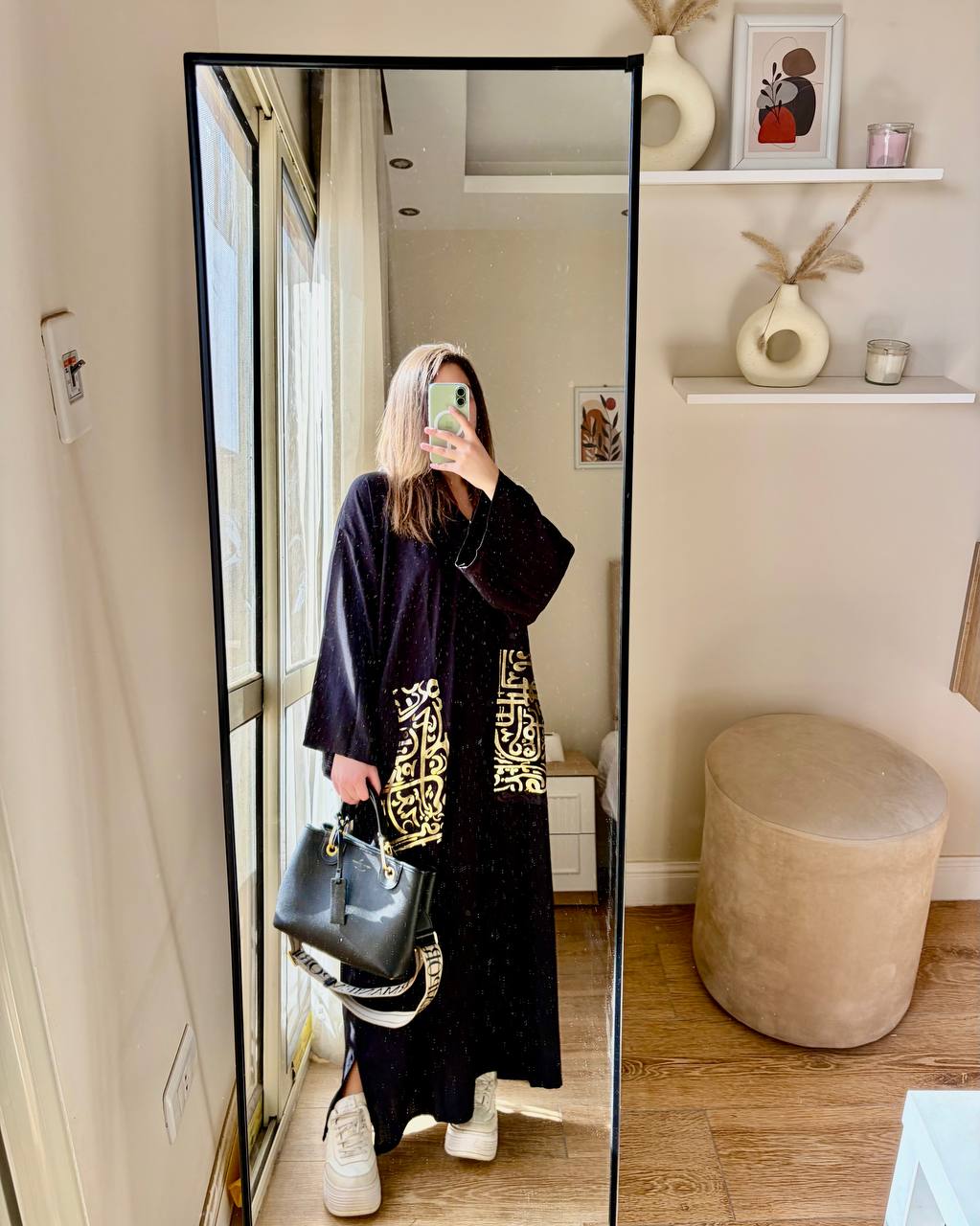 موديل كتان إيطالي بطباعة دهبي