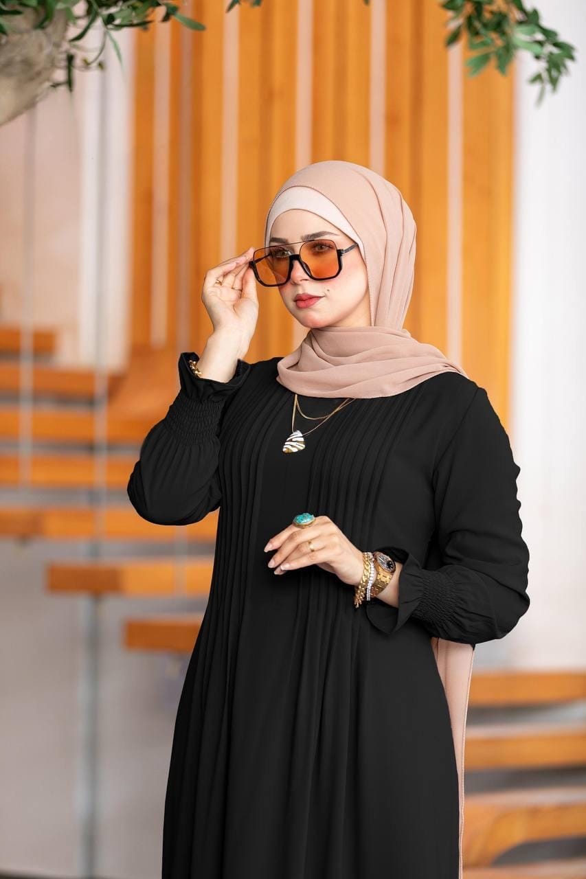 فستان كريب كاجوال